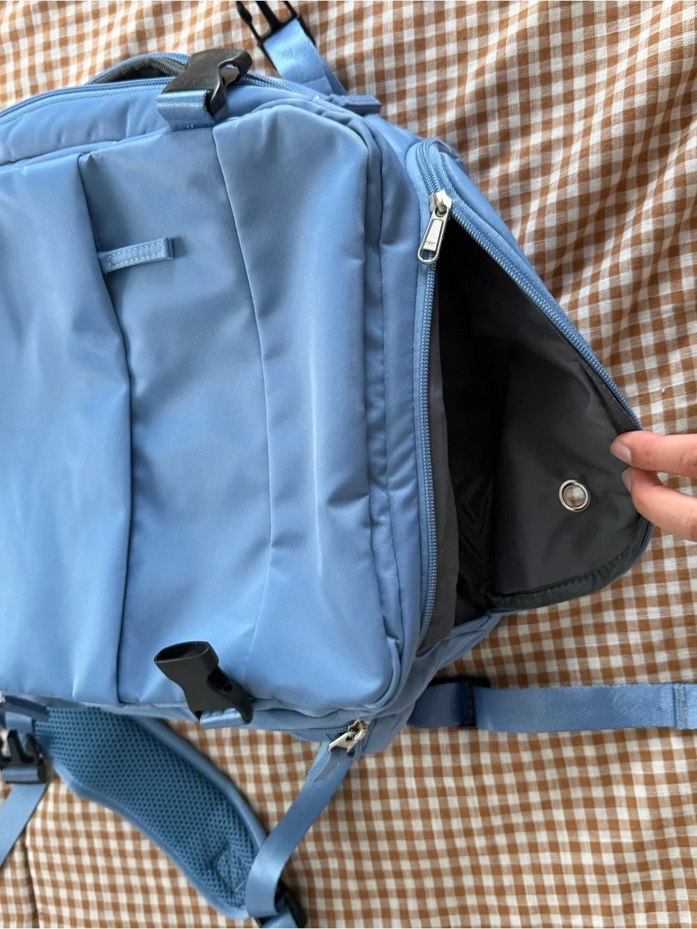 Blue Travel Backpack - Personal Item